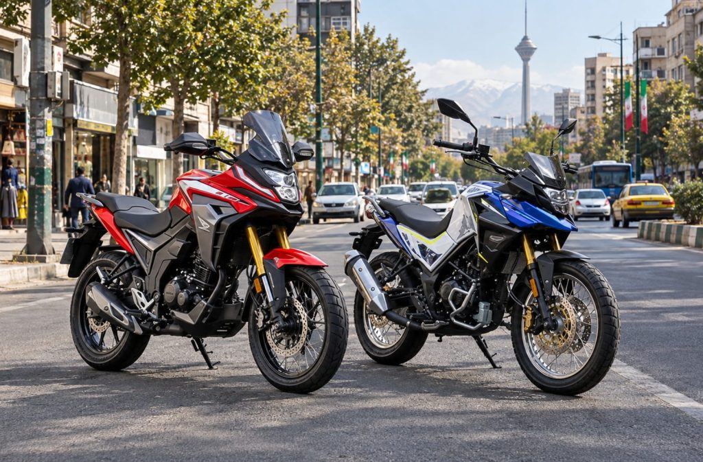 مقایسه گلکسی NH180 و هوندا CB200X
