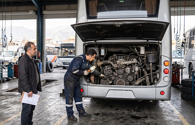 کارشناسی موتور اتوبوس دست‌دوم